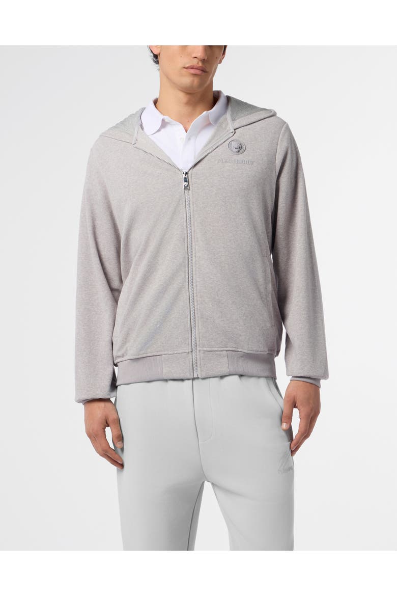 Sponge Hoodie Sweatjacket Men, Main, color, lightgrey