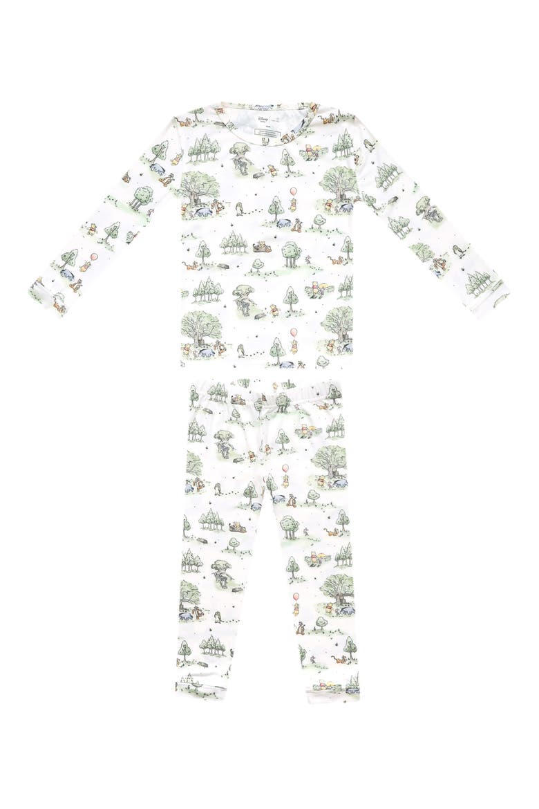Hundred Acre Woods Fitted Two-Piece Pajamas, Main, color, HUNDRED ACRE WOOD