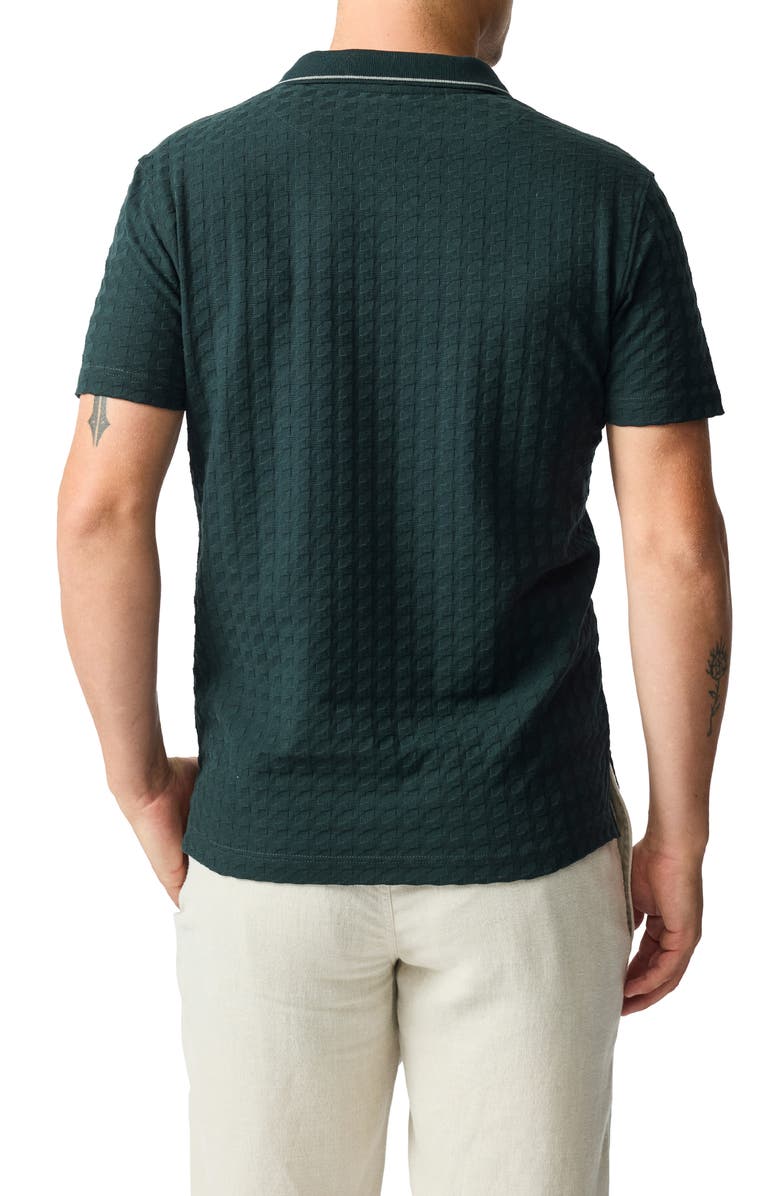 Rodd & Gunn Glen Albyn Geo Texture Cotton Polo, Alternate, color,