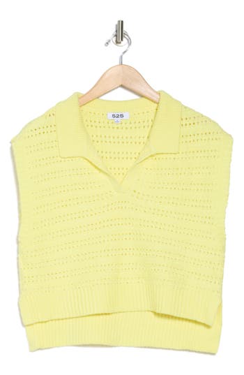 525 Crimped Polo Vest In Margarita