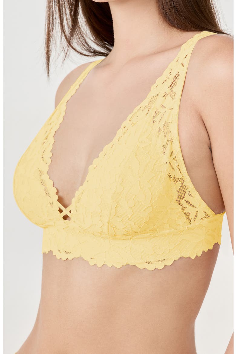 Legende Wireless Triangle Bra, Alternate, color, VANILLA