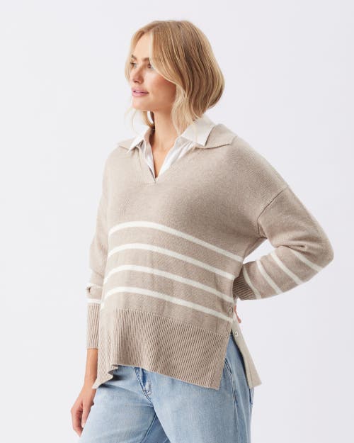 Ripe Maternity Lori Nursing Knit Sweater In Gold