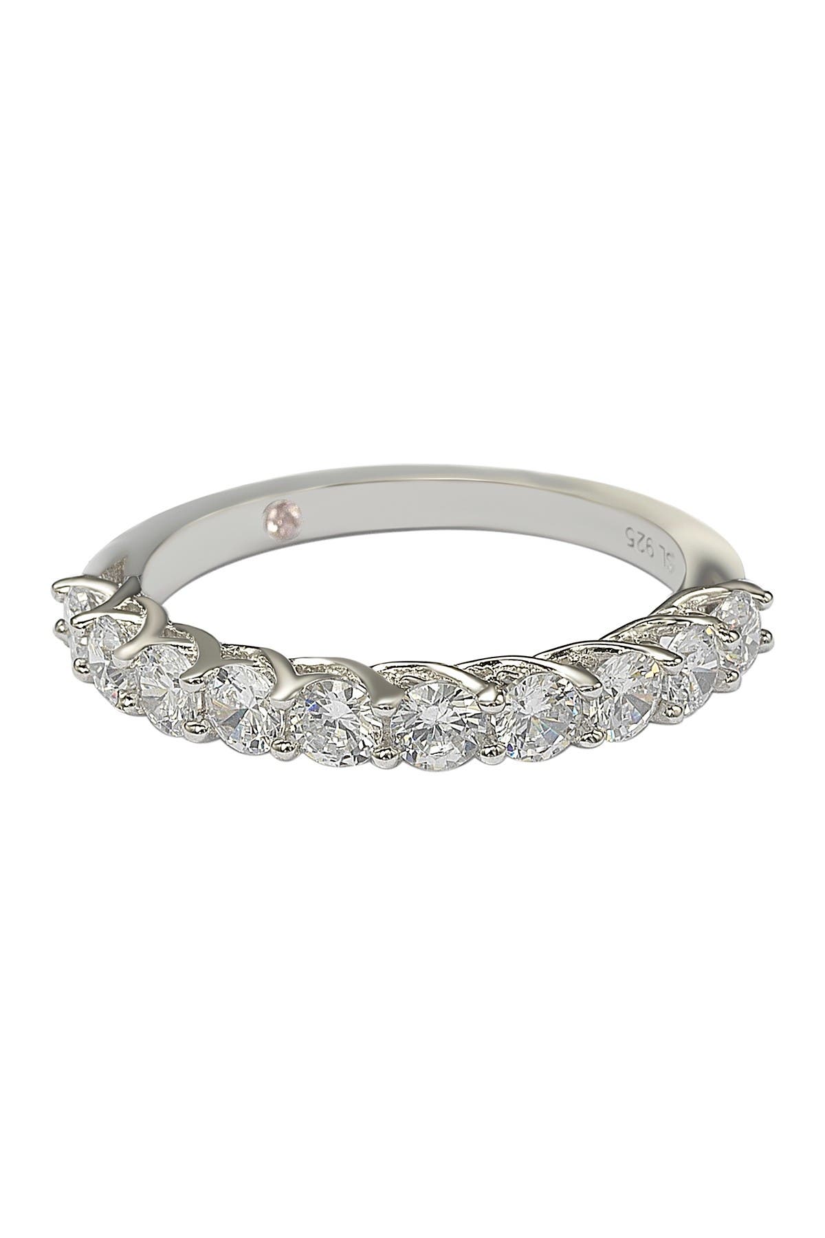 SUZY LEVIAN Sterling Silver CZ Ring