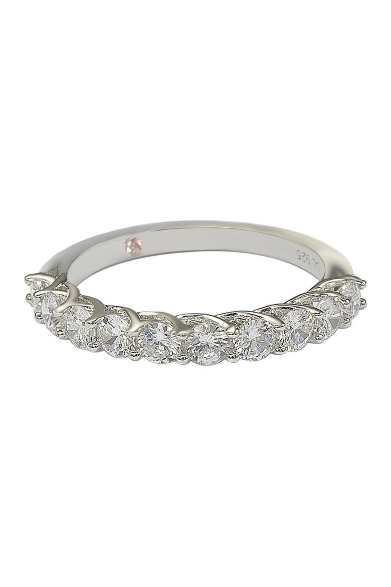Sterling Silver CZ Ring, Main, color, WHITE