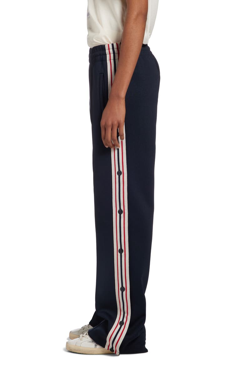 Golden Goose Side Stripe Snap Track Pants, Alternate, color, 