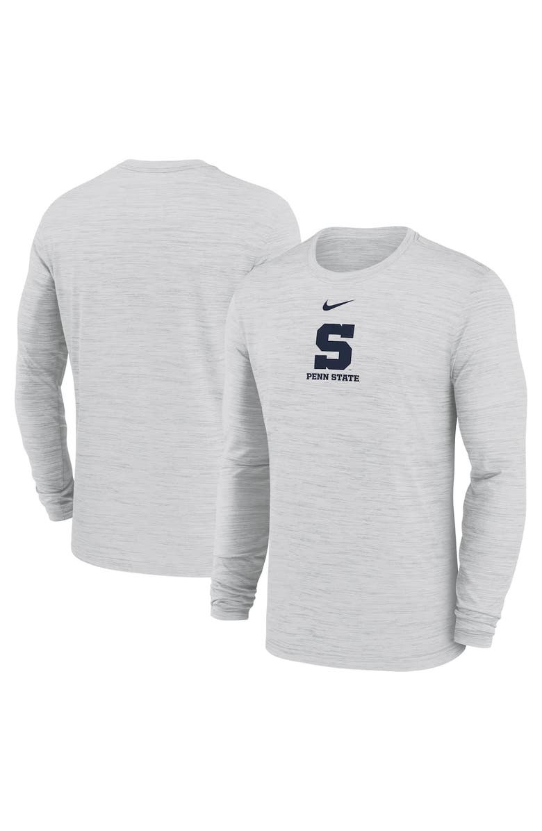 Nike Men's Nike White Penn State Nittany Lions 2025 Sideline Velocity Performance Long Sleeve T-Shirt, Alternate, color, 