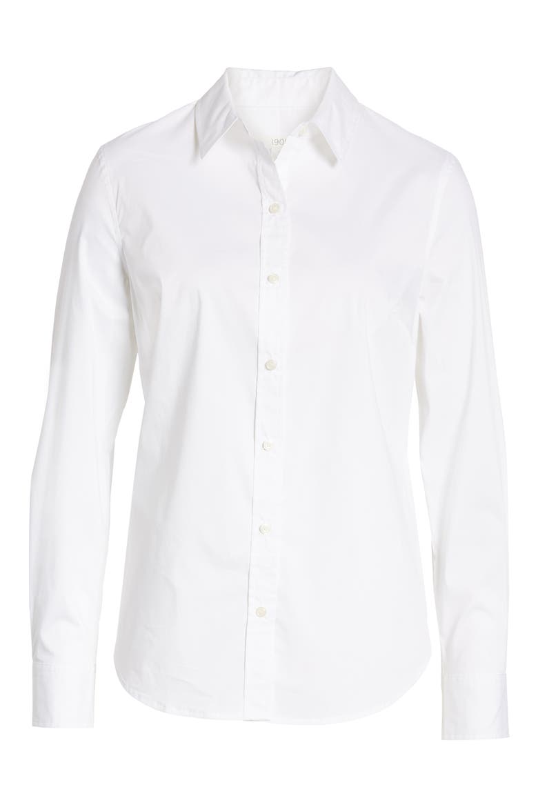 Button-Up Shirt, Alternate, color, WHITE