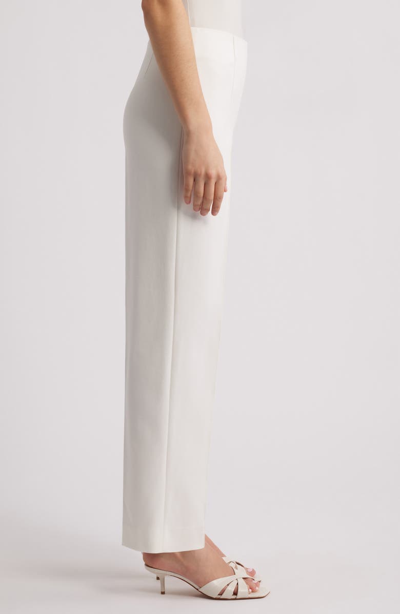 Anne Klein Pintuck Stretch Cotton Blend Pants, Alternate, color, 