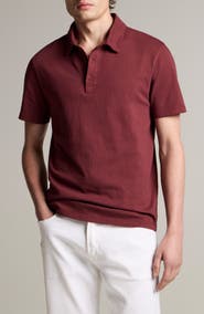 Vince Regular Fit Garment Dyed Cotton Polo