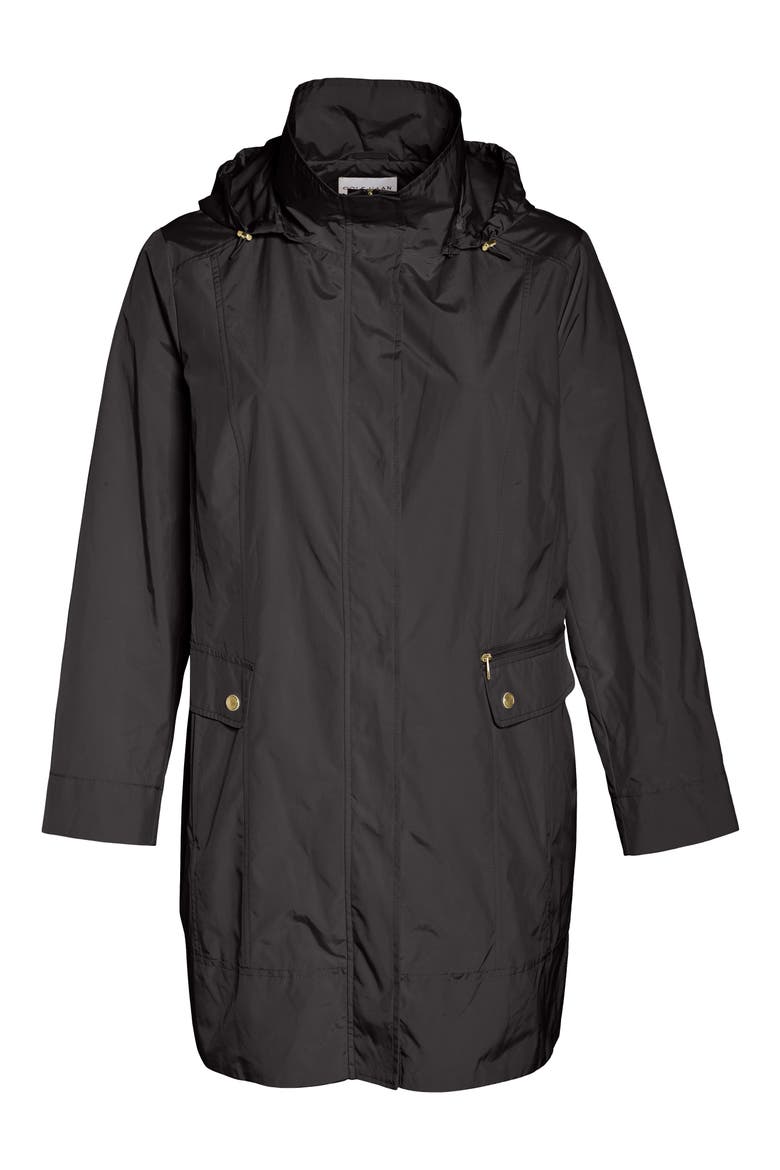 Water Resistant Rain Jacket, Alternate, color, BLACK