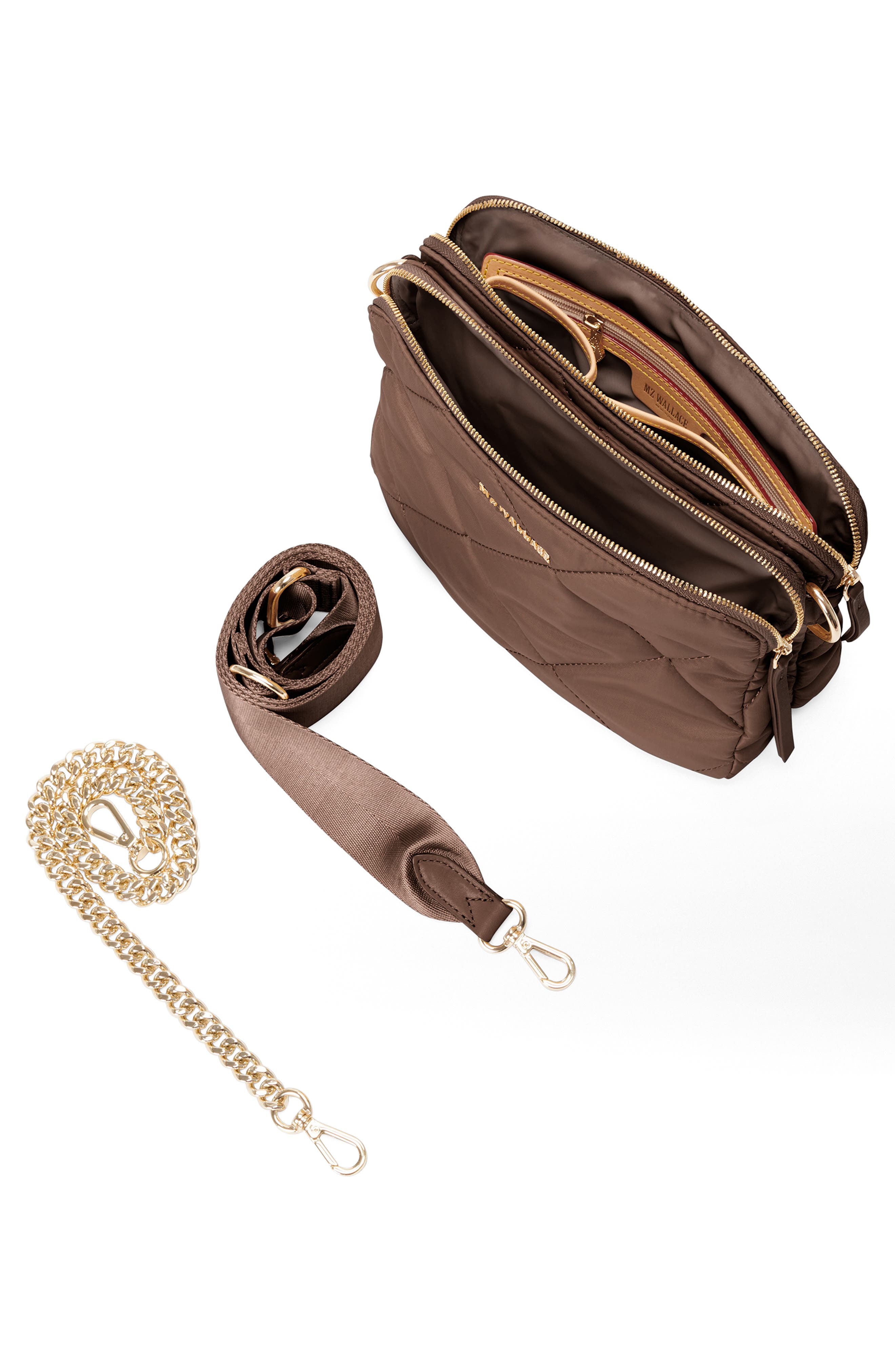 MZ Wallace Madison Quilted Nylon Crossbody Bag, Alternate, color, 