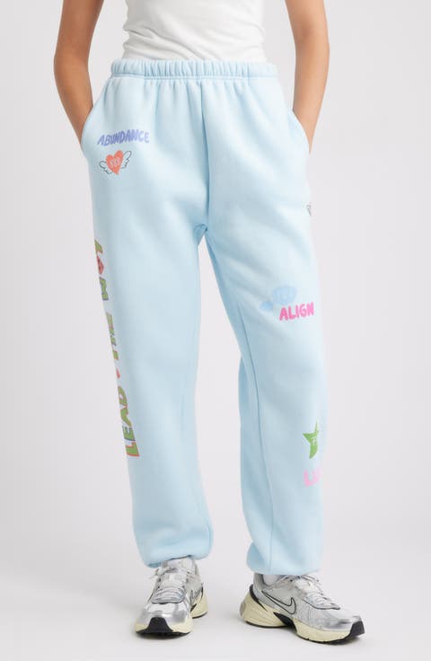 Angels All Around Fleece Graphic Joggers