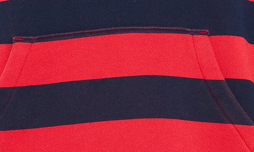 Cult Of Individuality Stripe Graphic Hoodie In Red