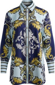 Alice + Olivia Lane Long Sleeve Woven Shirt