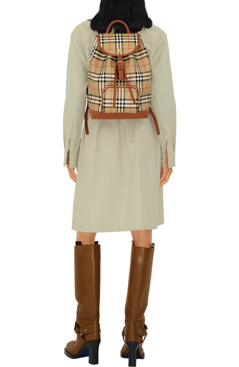 Burberry Check Backpack, Alternate, color,
