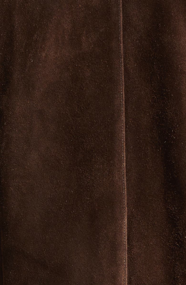 OUR LEGACY Drift Suede & Leather Jacket, Alternate, color, Wenge Brown Wet Suede