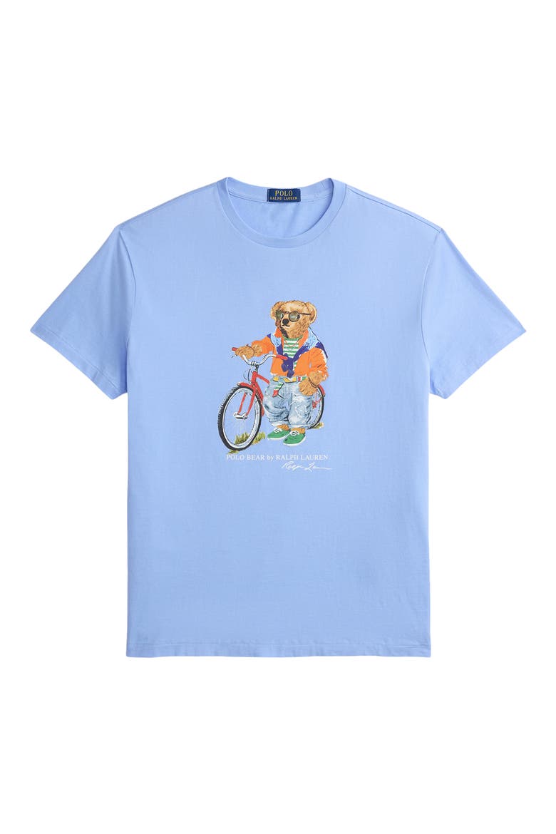 Classic Fit Polo Bear Jersey Graphic T-Shirt, Alternate, color, AUSTIN BLUE- SUMMER BEAR