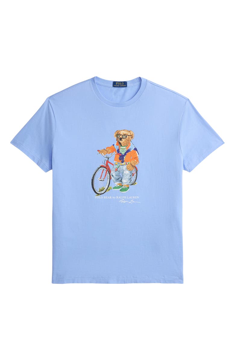 Polo Ralph Lauren Classic Fit Polo Bear Jersey Graphic T-Shirt, Alternate, color, Austin Blue- Summer Bear