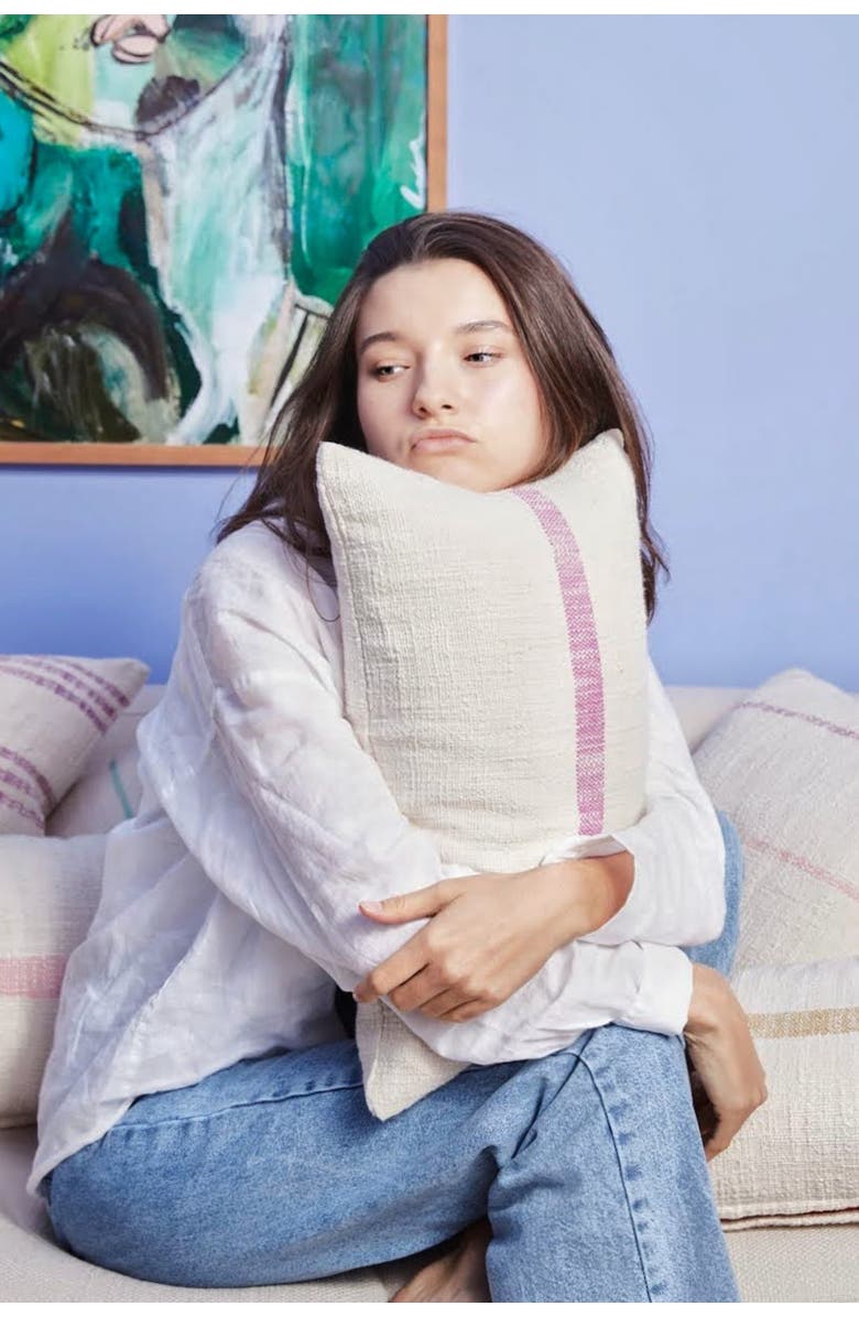 Pillowpia Jolie Pillow Cover, Alternate, color, Petunia