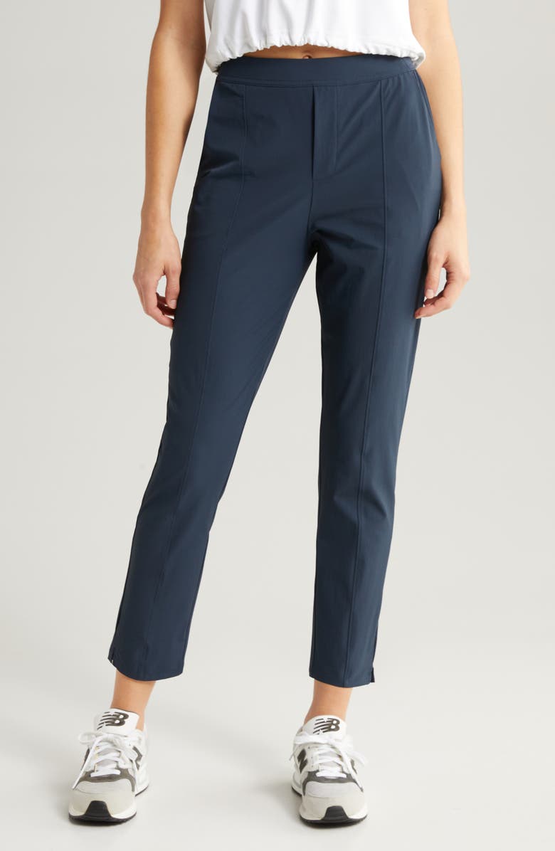 Zella Vantage High Waist Ankle Pants, Main, color, Navy Sapphire