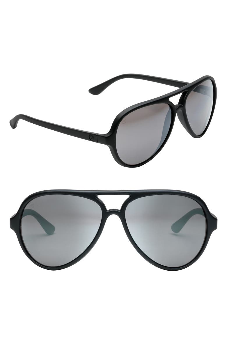 Electric Elsinore 55mm Polarized Aviator Sunglasses, Main, color, 
