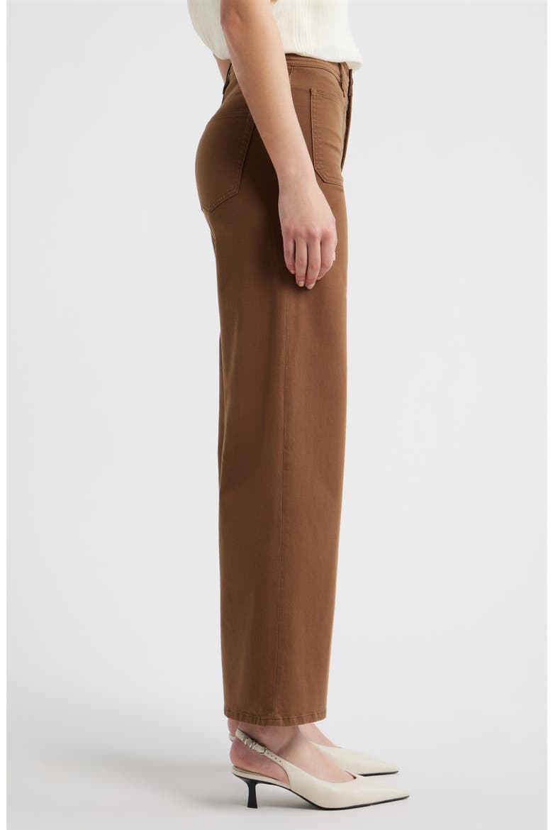 Le Slim Palazzo Harbor Pocket High Waist Wide Leg Jeans, Alternate, color, LEDGER