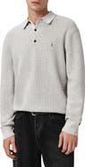 AllSaints Waffle Knit Polo