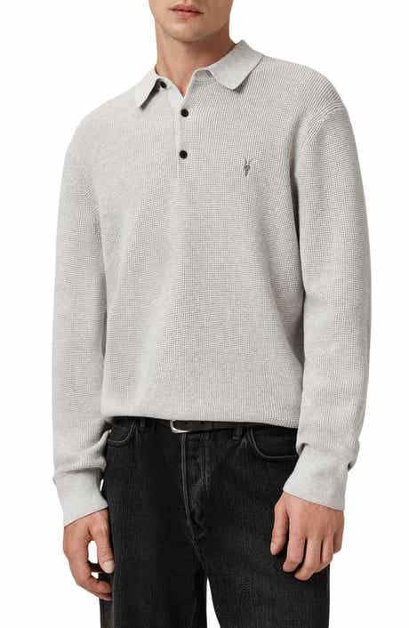 AllSaints Waffle Knit Polo