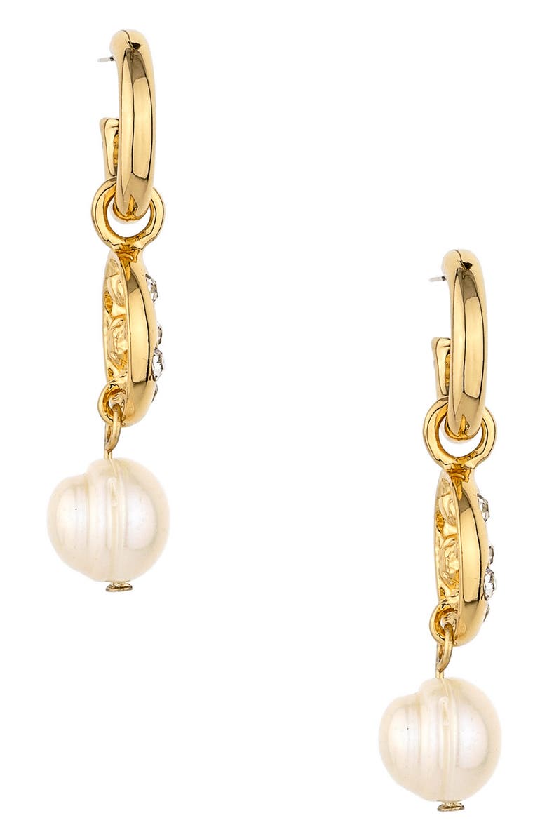 Ettika Freshwater Pearl Drop Earrings, Alternate, color, 
