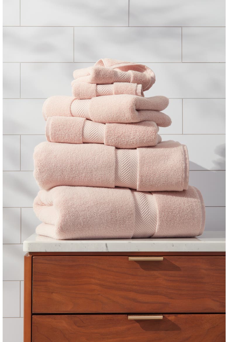 Organic Hydrocotton 6-Piece Towel Set $144 Value, Alternate, color, PINK SEPIA