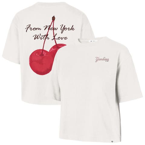 Women's '47 Cream New York Yankees Love Letter Reed City T-Shirt