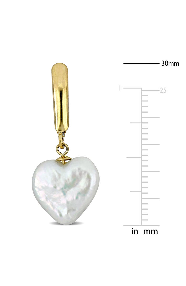 Julianna B. Cultured Pearl Heart Drop Earrings 14k, Alternate, color, 