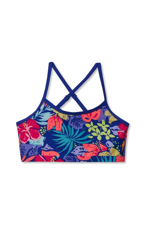 Girls Chlorine Resistant Criss Cross Bikini Top