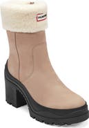 Hunter Marisol Waterproof Faux Shearling Cuff Bootie