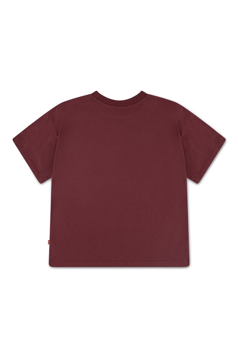 Kids' Print Oversize Tee, Alternate, color, CHOCOLATE TRUFFLE
