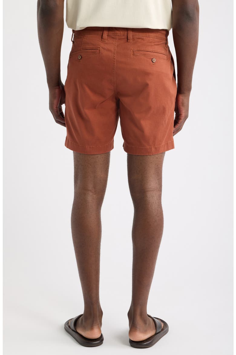 Boracay® Island Stretch Cotton Chino Shorts, Alternate, color, DEEP CLAY