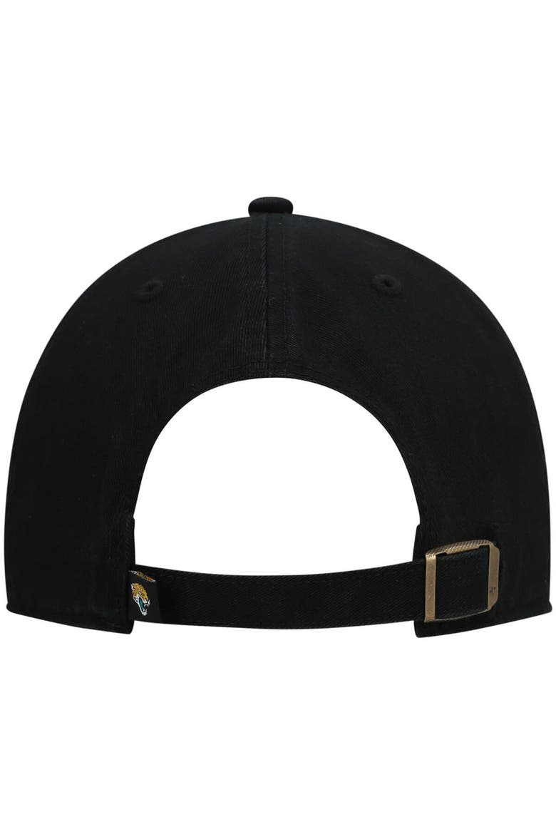 Men's '47 Black Jacksonville Jaguars Clean Up Script Adjustable Hat, Alternate, color, Black