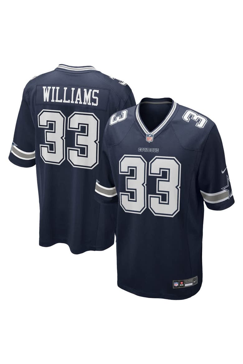 Men's Nike Javonte Williams Navy Dallas Cowboys Team Game Jersey, Main, color, Navy