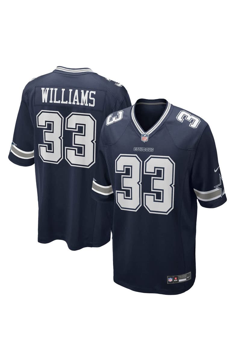 Nike Men's Nike Javonte Williams Navy Dallas Cowboys Team Game Jersey, Main, color, Navy