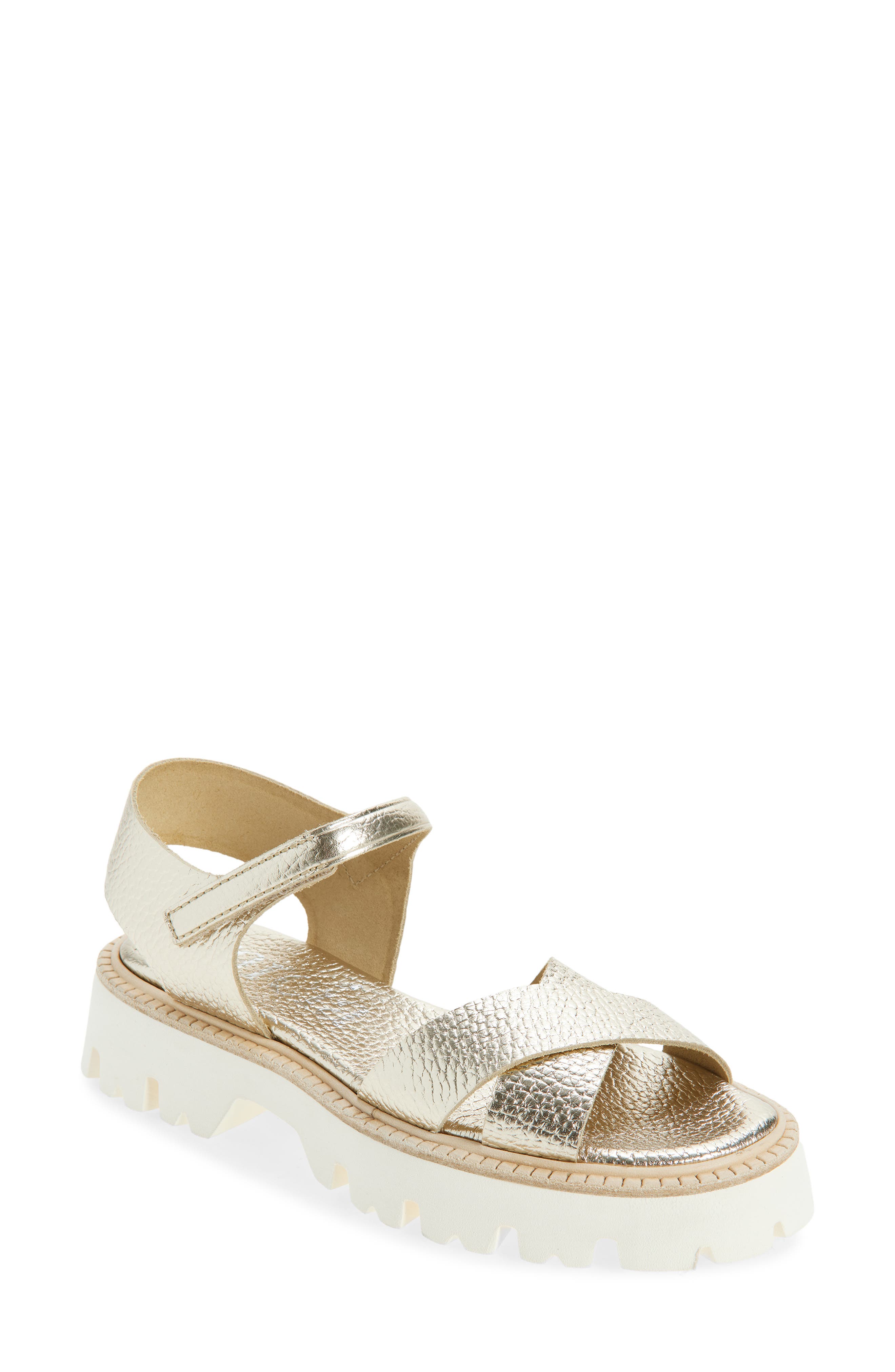 Pedro Garcia Reiko Platform Sandal, Main, color, Platino Cervo