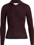 Vince Wool & Silk Polo Sweater