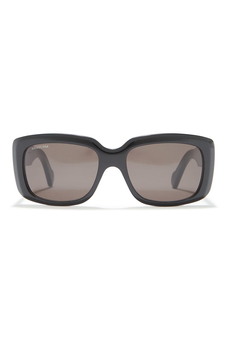 56mm Core Square Sunglasses, Main, color, BLACK BLACK GREY