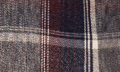 Burnside Perfect Plaid Flannel Work Shirt In Gray