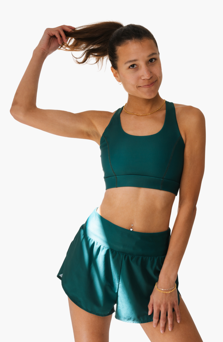 Cooldown Mikelle Bra, Alternate, color, Midnight Green