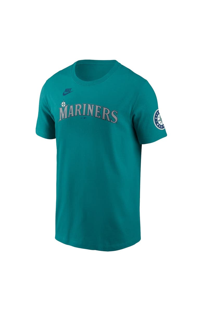 Nike Men's Nike Edgar Martinez Aqua Seattle Mariners Cooperstown Collection Name & Number T-Shirt, Alternate, color, 