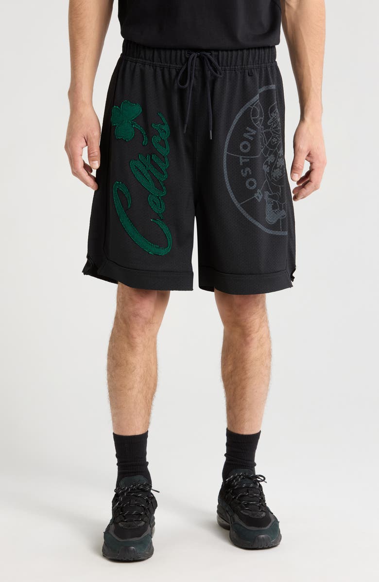 PURPLE BRAND Boston Celtics Mesh Basketball Shorts, Main, color,
