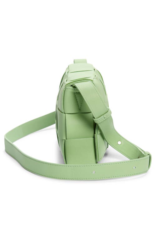 Bottega Veneta Intrecciato Leather Crossbody Bag In Green