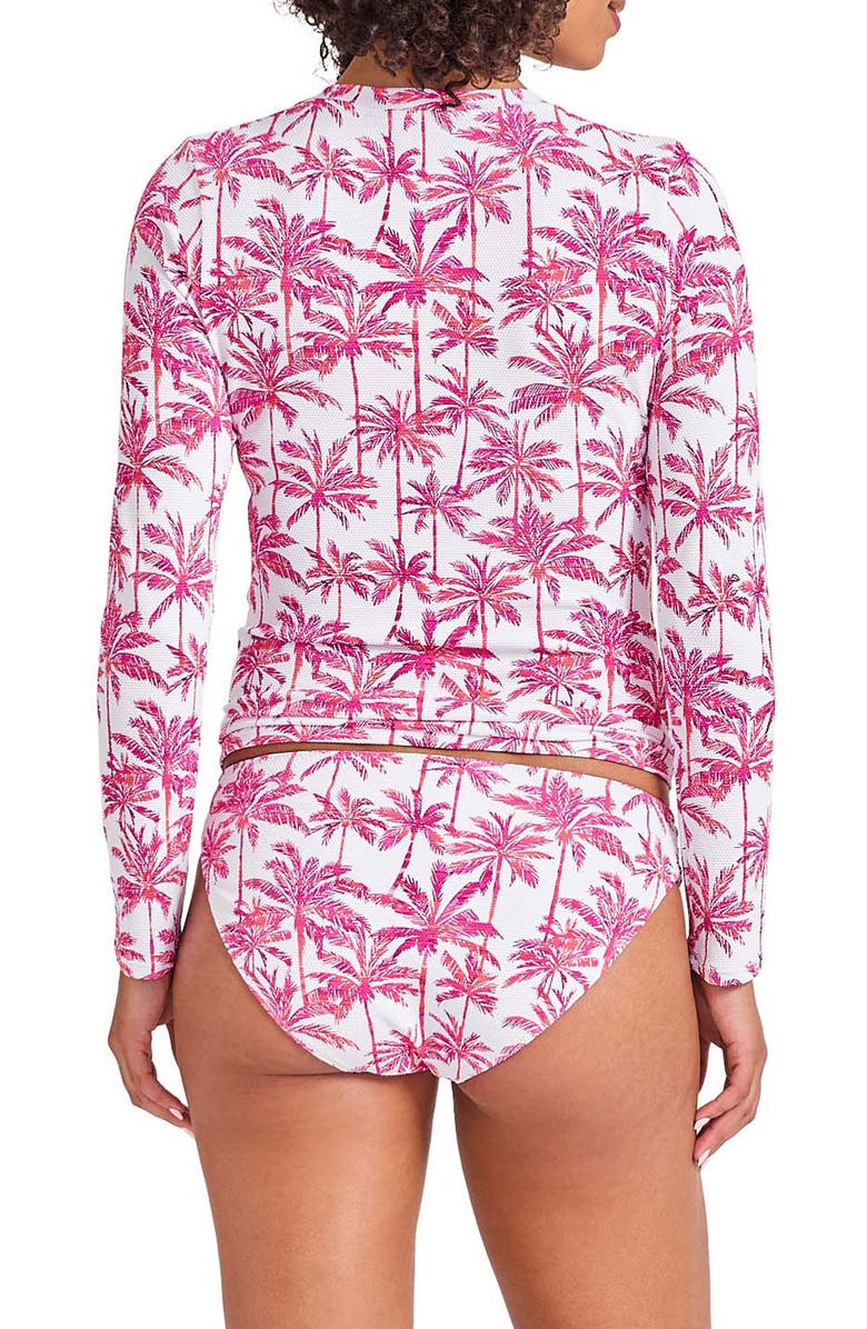 Tommy Bahama Island Cays Point Zip Long Sleeve Rashguard Top, Alternate, color, 