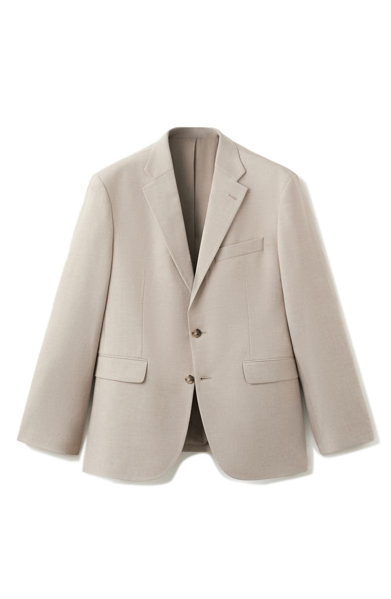 MANGO Milan Slim Fit Suit Jacket, Alternate, color, Beige