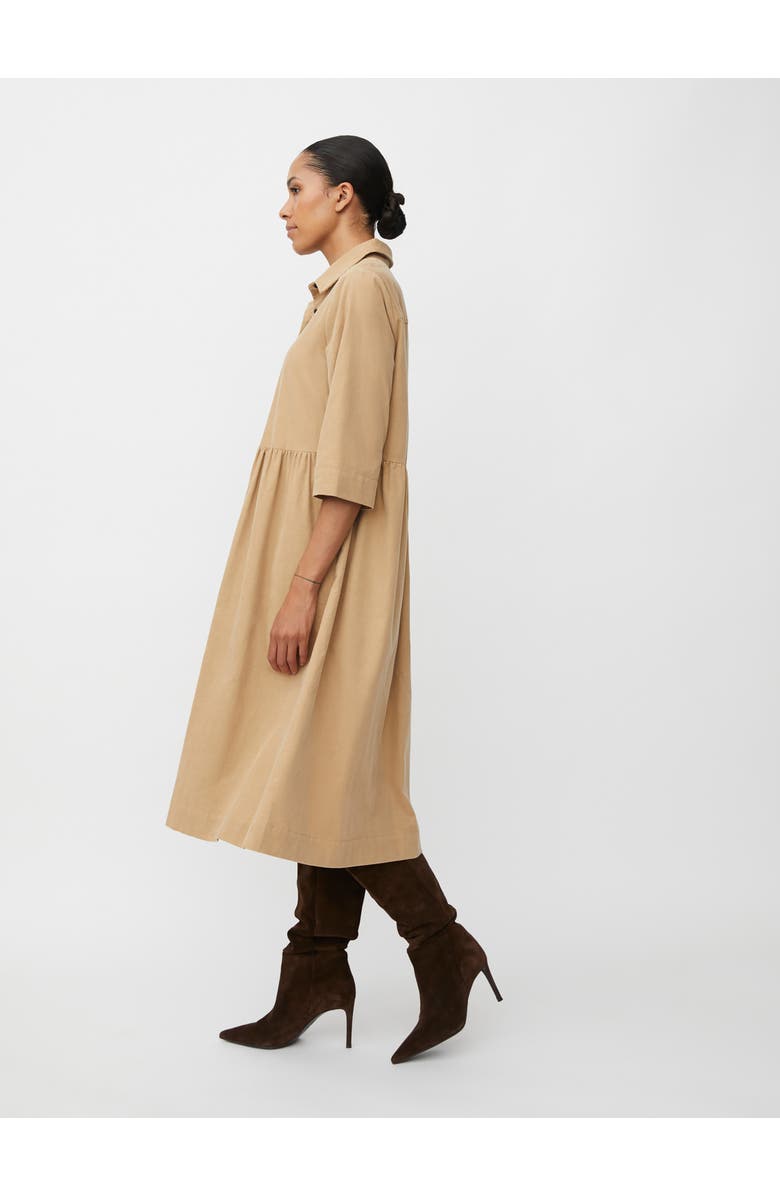 Masai Copenhagen MaNynisla 3/4 Sleeve Midi Dress, Alternate, color, Travertine